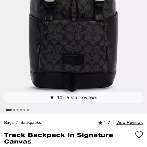 Track Backpack In Signature Canvas - Picture 2 of 6